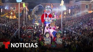 Regresa el Carnaval de Niza luego de un año de pausa por la pandemia  Noticias Telemundo [upl. by Web]