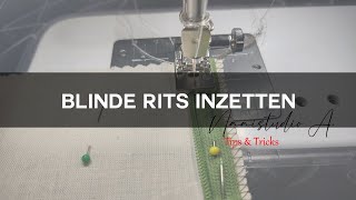 Blinde rits inzetten Basis Naaitechnieken [upl. by Netsrak690]