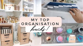 MY TOP ORGANISATION HACKS Ultimate Home Storage Tips Kmart  IKEA Hacks Steph Pase [upl. by Otsirave]