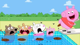 Peppa Pig At The Swimming Pool BUT TRY NOT TO LAUGH  Peppa Pig Funny Animation [upl. by Gnouv]