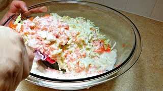 How to Make Coleslaw  Homemade Coleslaw Recipe  KFC Style Coleslaw [upl. by Elagiba]