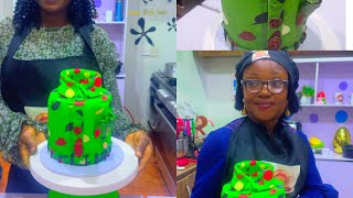 BEST CAMOUFLAGE CAKE  Students practical [upl. by Enyr299]