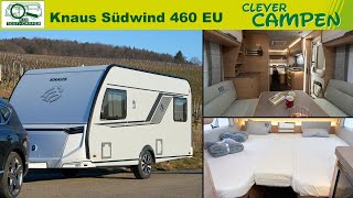 Knaus Südwind 460 EU  Ein Wohnwagen ohne Gasanlage Geht das gut  TestReview  Clever Campen [upl. by Assillam]