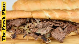 How To Make Classic Philly Cheesesteak Sandwich thefreshplate06 [upl. by Arammahs644]