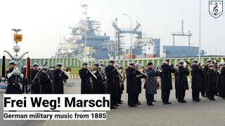 Frei Weg Militärmusik vor dem größten Schiff der Deutschen Marine  Kommandoübergabe EF2 [upl. by Balling]