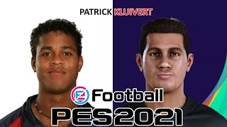 PATRICK KLUIVERT  PES 201920202021  FACE BUILD amp STATS [upl. by Kipton]