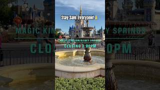 Disney World Theme Park Closures Announced Due to Hurricane Milton disneyworld hurricane [upl. by Iffar]