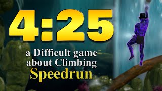 OLD WR A Difficult Game About Climbing Speedrun in 425 [upl. by Akiria]