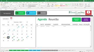 Planilha de Agenda  Calendário Interativo [upl. by Nedla688]