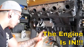 The Engine Is in  Motor Mount Install  55 Chevy Pickup Build Ep 4 [upl. by Georgianne925]