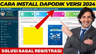 CARA INSTAL DAPODIK 2024 YANG BENAR [upl. by Ottavia]