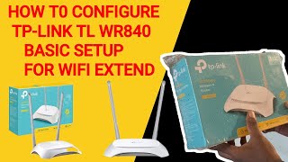 How to configure TpLink WR840 Router Basic setup [upl. by Dry280]