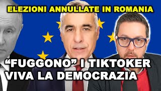 IN ROMANIA gli influencer proGeorgescu “fuggono” dopo l’annullamento delle elezioni [upl. by Jolda858]