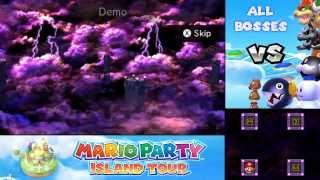 Mario Party Island Tour  ALL Boss Battles [upl. by Marcellus]