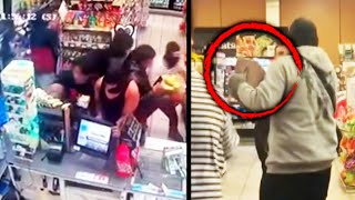 7Eleven Clerk Attacked by Flash Mob [upl. by Arst]