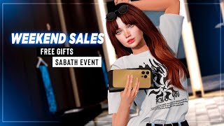 Weekend SALES Second Life  FREE Gifts Sabath Event  Shopping HAIR Sales ♥ [upl. by Riddle924]