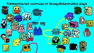 fnf fulmination but everyone at spongebobparodies character sings it [upl. by Koenraad82]