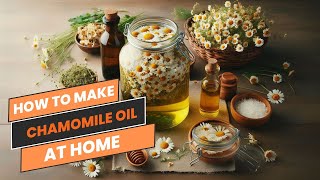 How to Make Chamomile Oil at Home [upl. by Avin]