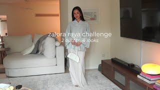 ZALORAYA2024 2 Outfits 4 Stunning Looks ft Sherry Amin [upl. by Irrehs]