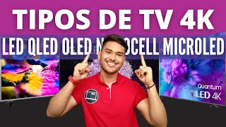 LED MINI LED NANOCELL OLED MICROLED QDOLED  TIPOS DE TV 4K [upl. by Ailido]