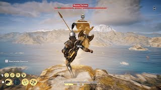 Epic Spartan Kick Off Cliff  Assassins Creed Odyssey [upl. by Leia]