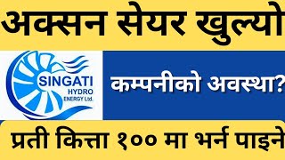 singati hydropower right share result  singati hydropower auction share date  singati hydropower [upl. by Neltiac]