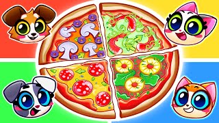 LETS MAKE PIZZA 🍕 FUN INTERACTIVE GAMES FOR FOODIES 🤤 CHALLENGE 😻 PURR PURR [upl. by Alvina269]