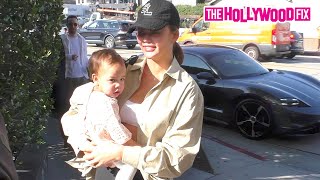 Chrissy Teigen Takes Her Babies Esti amp Wren Stephens Out To Lunch At Cecconis In West Hollywood CA [upl. by Unam]