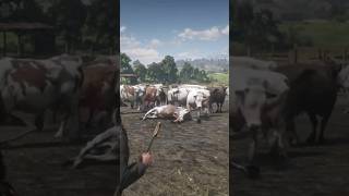 Red Dead Redemption 2  Farm Cows rdr2 [upl. by Rosella236]