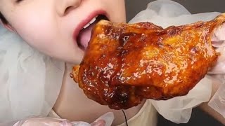 Chinese juicy chicken thighs eating show pt2 From Kuai [upl. by Ameerak]