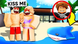 I Spied on ONLINE DATERS as a SHARK Brookhaven RP [upl. by Hgielyak]