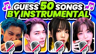 Guess 50 KPOP SONGS by the INSTRUMENTAL 🎙️🚫 Guess the Song  KPOP QUIZ 2024 [upl. by Combes]