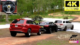 Dodge Durango SRT Jeep Cherokee SRT amp Range Rover Sport  Offroad  Steering Wheel Gameplay [upl. by Nnylrefinnej]