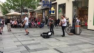 Wagon Wheel Street Performers in Vienna Austria [upl. by Casabonne]