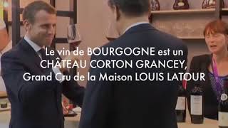 Emmanuel Macron et Xi Jinpin  Corton Grancey Louis Latour [upl. by Nednarb]