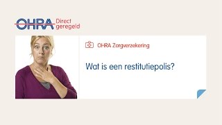 Wat is een restitutiepolis [upl. by Callas]