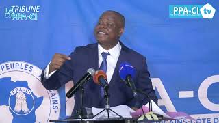 JUSTIN KATINAN KONÉ  LA QUESTION DE LA CANDIDATURE DU PDT L GBAGBO EST UNE QUESTION EXISTENTIELLE [upl. by Adleremse]