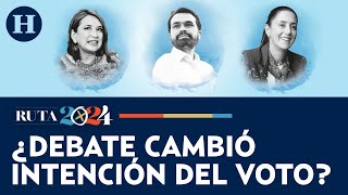 ¿Debate presidencial modificó preferencia de voto Así las posiciones de Gálvez Sheinbaum y Máynez [upl. by Luca]