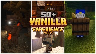 50 MEJORES MODS que mejoran la experiencia Minecraft VANILLA 1201  1204 Forge amp Fabric  2024 [upl. by Drofiar297]