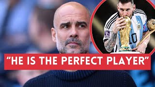 Guardiola praising Messi for 6 minutes straight [upl. by Huei]