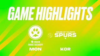 Union MonsHainaut vs House of Talents Kortrijk Spurs  Game Highlights [upl. by Nanoc186]