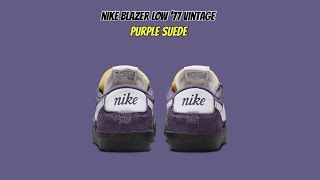 Nike Blazer Low 77 Vintage Purple Suede [upl. by Anaitat]