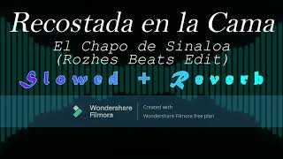 Recostada en la Cama  El Chapo de Sinaloa Rozhes Beats Edit Slowed  Reverb [upl. by Ecnerwal]