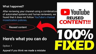 How To Fix Monetization For Reused Content New YouTube Rules [upl. by Anirdnaxela]