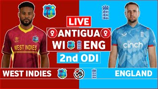 England v West Indies 2nd ODI Live Scores  ENG vs WI 2nd ODI Live Scores amp Commentary  ENG Innings [upl. by Eikcid]