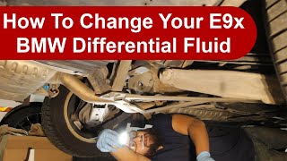 How To Change Your BMW E90E91E92E93 328i xDrive Differential Fluid front and rear [upl. by Steffie]