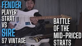 Fender Player Strat vs Sire Larry Carlton S7 Vintage closer than I expected [upl. by Curran969]