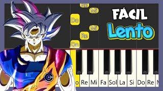 Dragon Ball Super  Ultra Instinct  TUTORIAL PIANO  Versión Lenta [upl. by Swithin200]