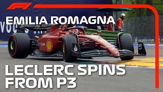 Leclerc Spins Chasing Perez  2022 Emilia Romagna Grand Prix [upl. by Elberta]