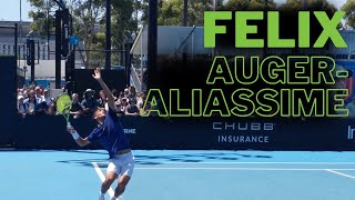 Felix AugerAliassime Serve [upl. by Karlotte]